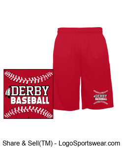 Derby Baseball Youth Shorts YSH3 Design Zoom